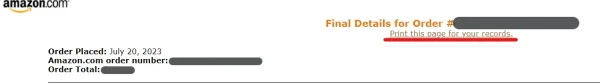 Select View or Print invoice to see your purchase receipt