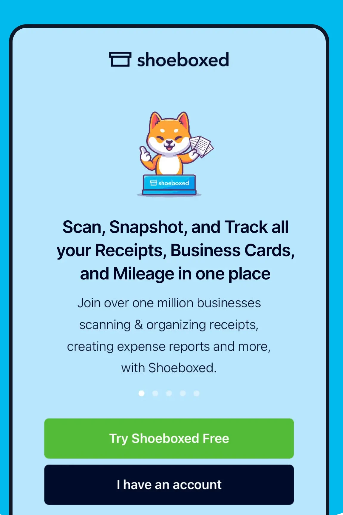 SBX Shoeboxed App