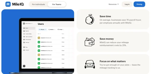 MileIQ for teams