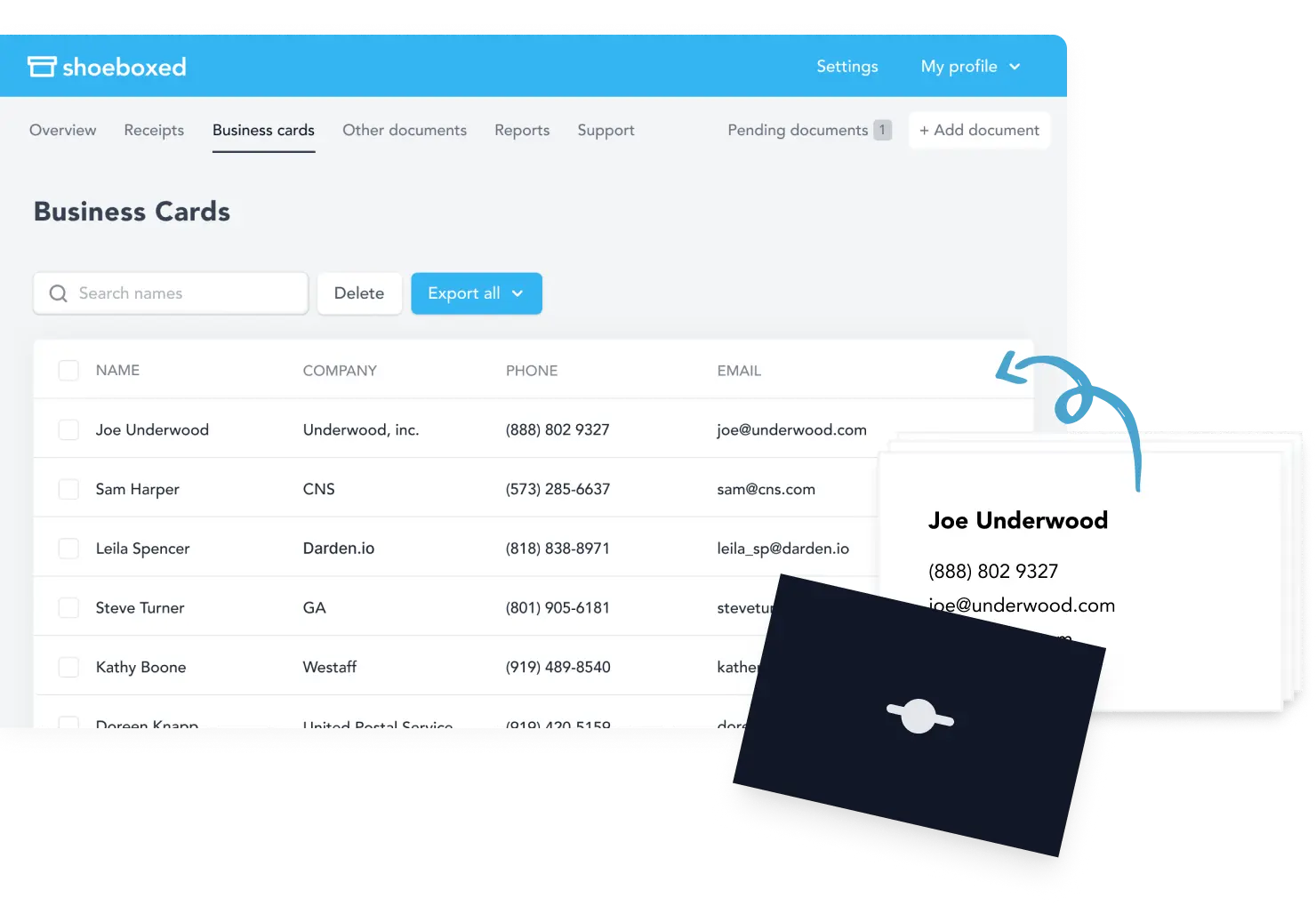 Business Card Management