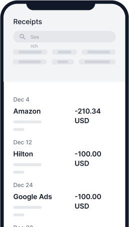 Shoeboxed receipt data
