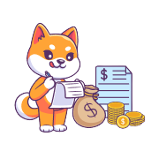 Mascot with money